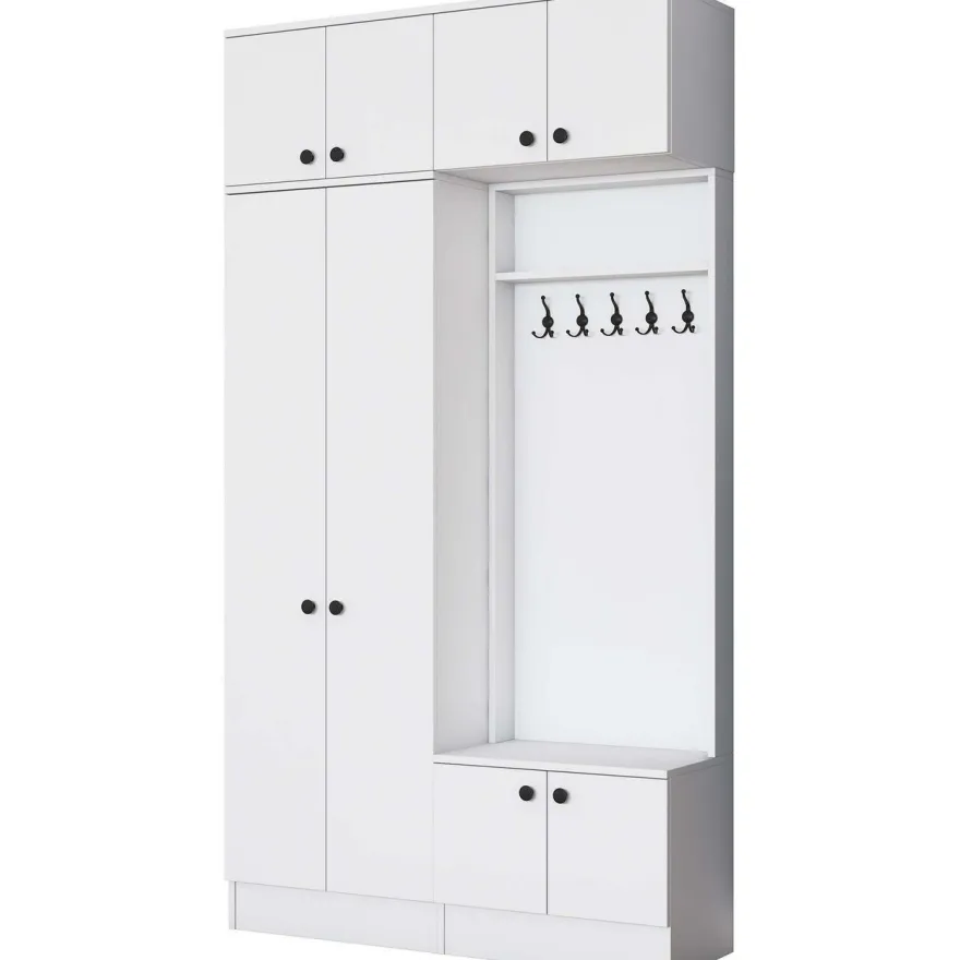 Eteisen säilytyskokonaisuus Linento Furniture EA145, 119.6x226.4cm