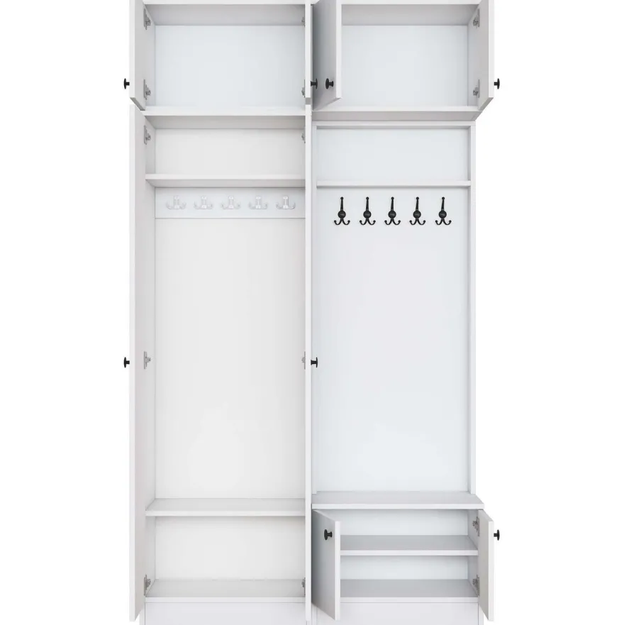 Eteisen säilytyskokonaisuus Linento Furniture EA145, 119.6x226.4cm