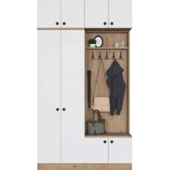 Eteisen säilytyskokonaisuus Linento Furniture EA145, 119.6x226.4cm