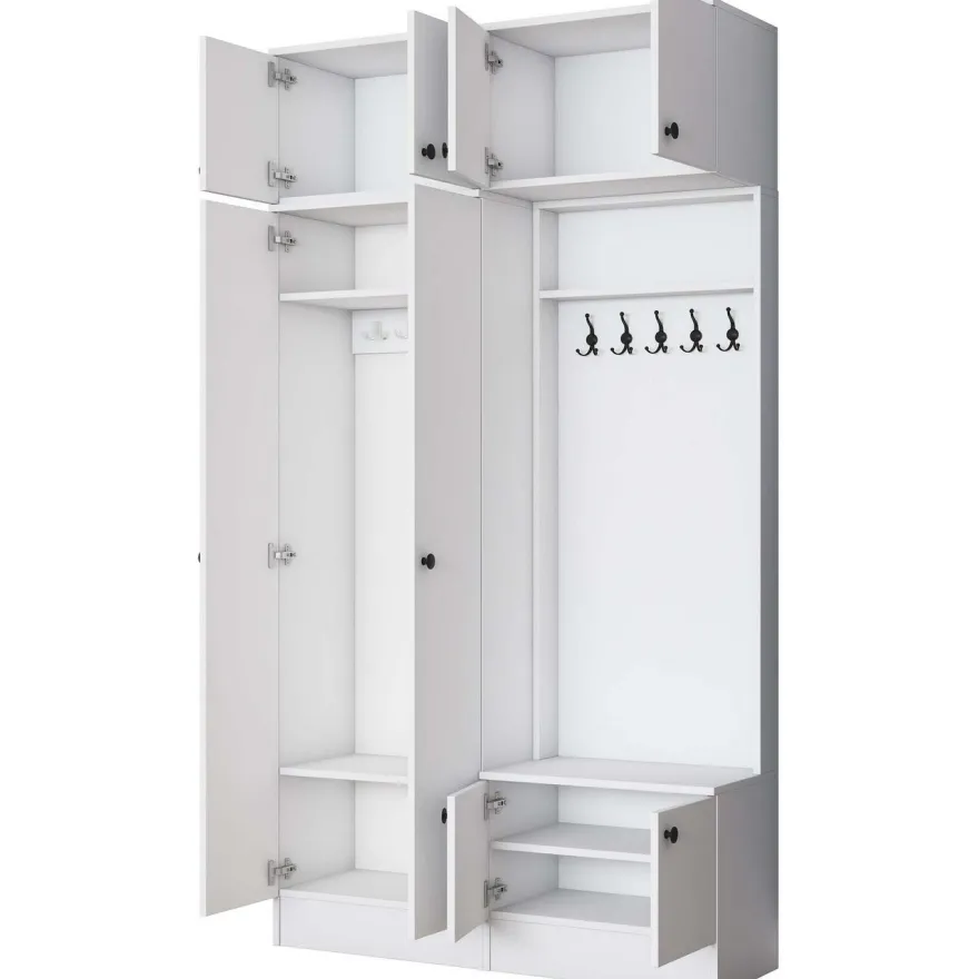 Eteisen säilytyskokonaisuus Linento Furniture EA145, 119.6x226.4cm