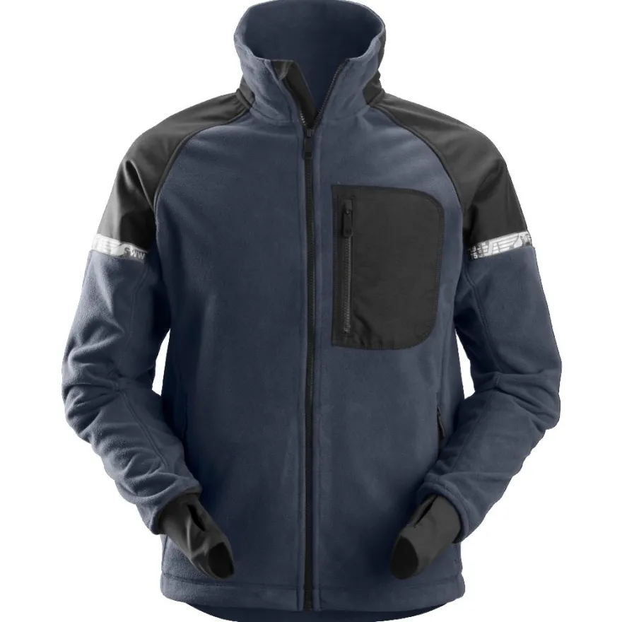 Fleecetakki Snickers Workwear AllroundWork 8005, navy