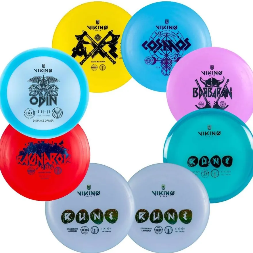8 frisbeegolfkiekon setti, Viking Discs Starter Set