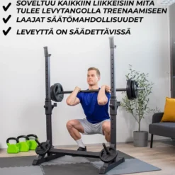 Half Rack Kyykkyteline Nordcore Core 107x60x150 cm, musta