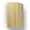 Häikäisysuoja Ensto, AVL7, 330x223x175mm, AVH15-saunavalaisimelle, kulma-asennettava, mänty