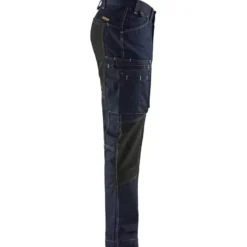 Housut Blåkläder 1459 Stretch denim, mariininsininen/musta