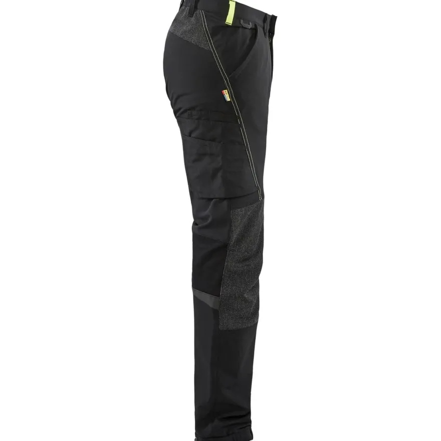 Housut Blåkläder 1422 Stretch, musta/keltainen
