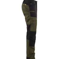 Housut Blåkläder 1456, stretch, tummanvihreä/musta