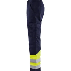 Huomiohousut Blåkläder 1564 Highvis, sininen/keltainen