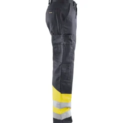 Huomiohousut Blåkläder 1564 Highvis, harmaa/huomiokeltainen