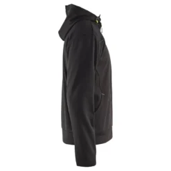 Huppari Blåkläder 3363 vetoketjulla, musta/keltainen