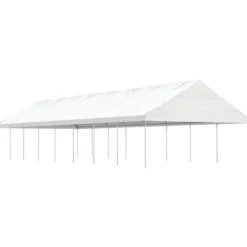 Huvimaja katolla valkoinen 17,84x5,88x3,75 m polyeteeni