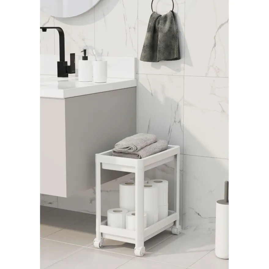 Hylly pyörillä Linento Furniture TKRLKKT-2K-2, 23x36x40cm, 2kpl, eri värejä