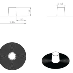 Höyrysulun tiiviste Vilpe HT-110, 130mm korkea