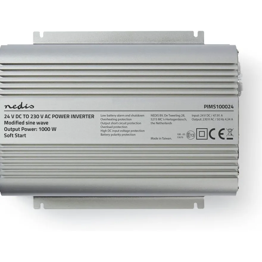 Invertteri Nedis PIMS100024, 1000W, muokattu siniaalto
