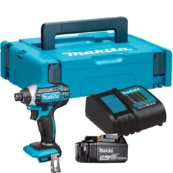 Iskevä akkuruuvinväännin Makita LXT DTD152, 165Nm, 18V, 5.0Ah akulla + Makpac 1