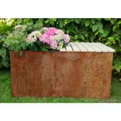 Istutuslaatikko Jabo Odla, Corten-teräs 800x400x400x2.5mm