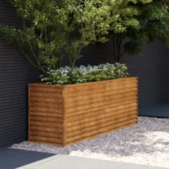 Istutuslaatikko 196x50x69 cm corten-teräs