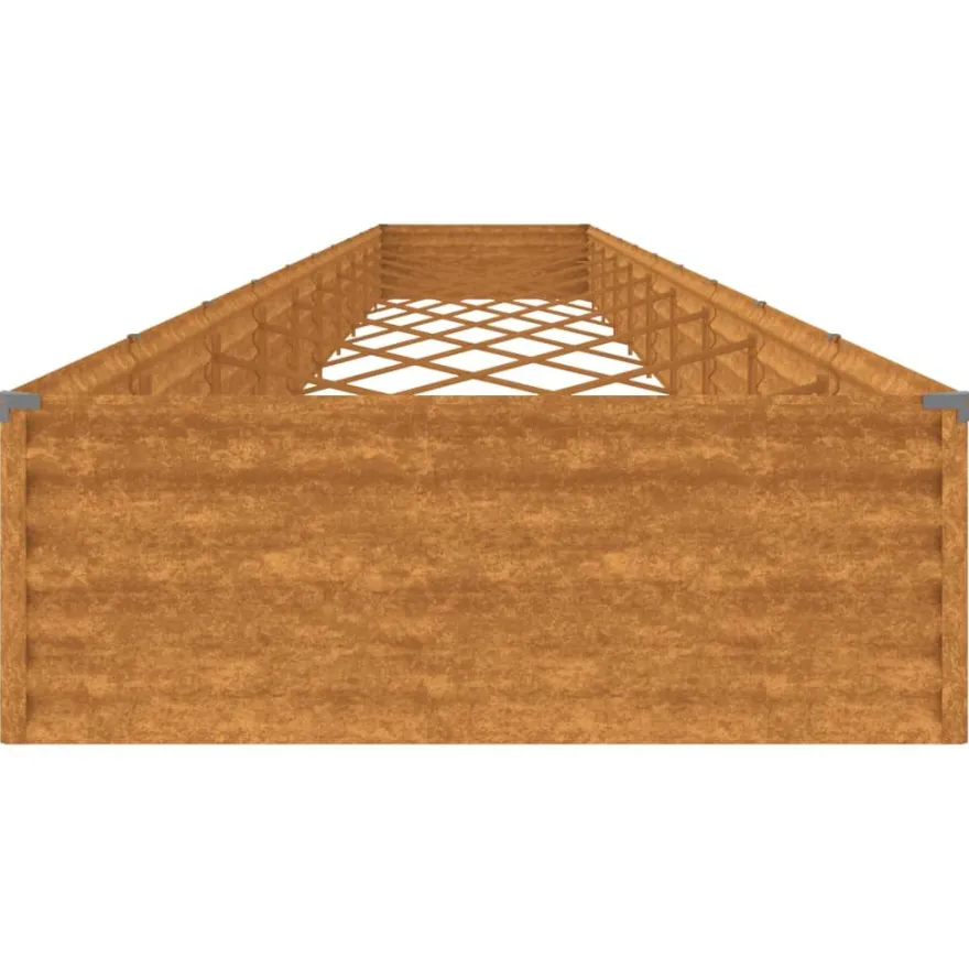 Istutuslaatikko 960x100x36 cm corten-teräs