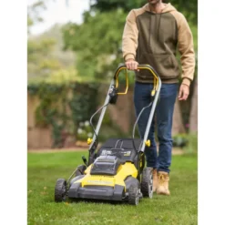 Itsevetävä akkuruohonleikkuri Stanley FatMax V20 SFMCMWS251B-XJ, 51cm, 2x18V, ilman akkuja