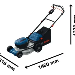 Itsevetävä akkuruohonleikkuri Bosch GRA 18V2-46SP, 2x18V, ilman akkuja