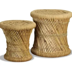 Jakkarat 2 kpl bambu ja juutti