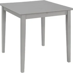 Jatkettava ruokapöytä harmaa (80-120)x80x74 cm mdf