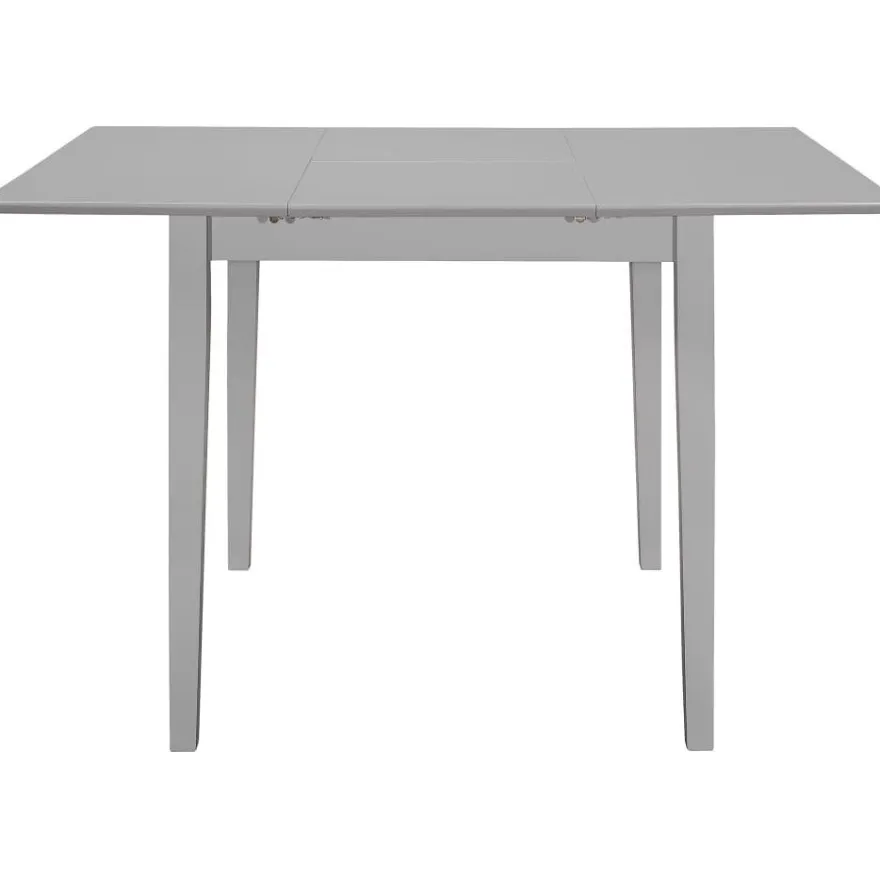 Jatkettava ruokapöytä harmaa (80-120)x80x74 cm mdf