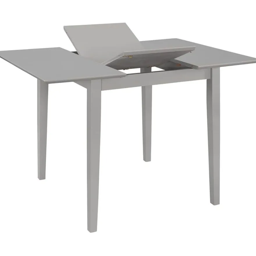 Jatkettava ruokapöytä harmaa (80-120)x80x74 cm mdf