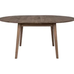 Jatkettava ruokapöytä House Nordic Metz, ø118x118-158cm, ruskea