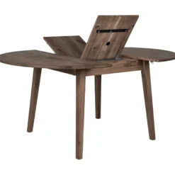 Jatkettava ruokapöytä House Nordic Metz, ø118x118-158cm, ruskea
