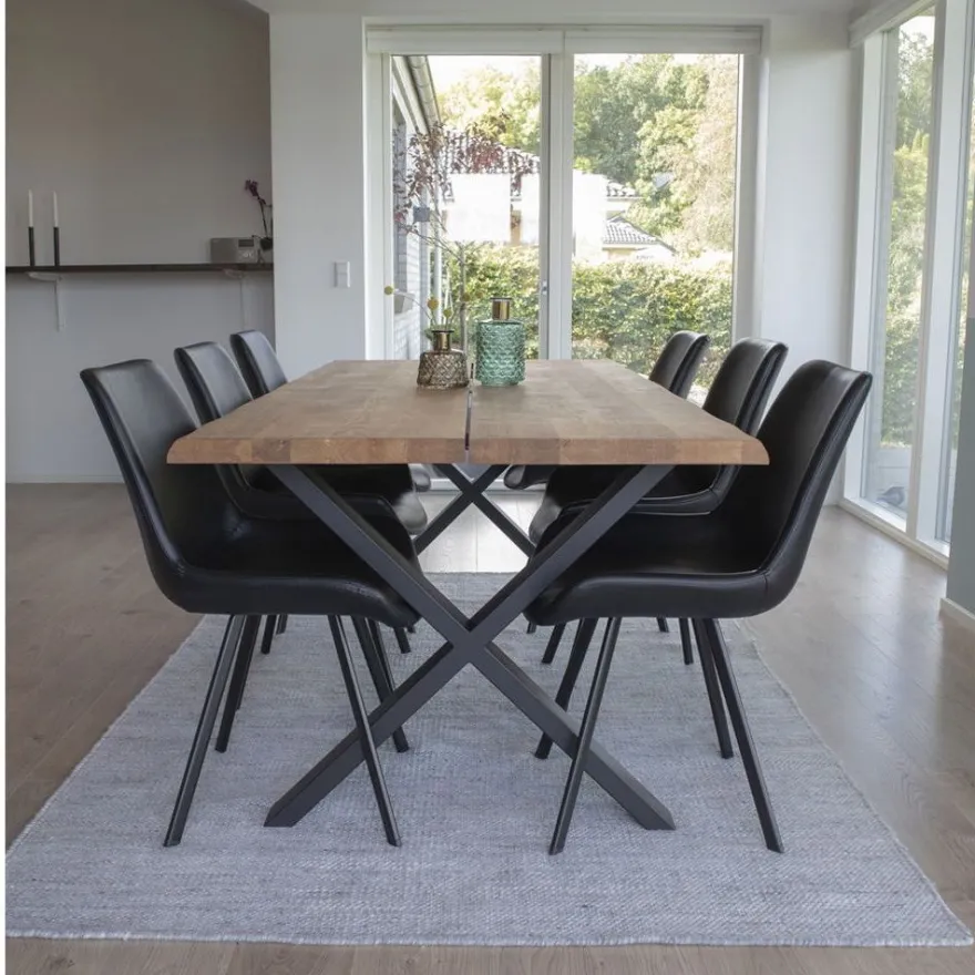 Jatkettava ruokapöytä House Nordic Toulon, ruskea