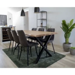 Jatkettava ruokapöytä House Nordic Toulon, ruskea