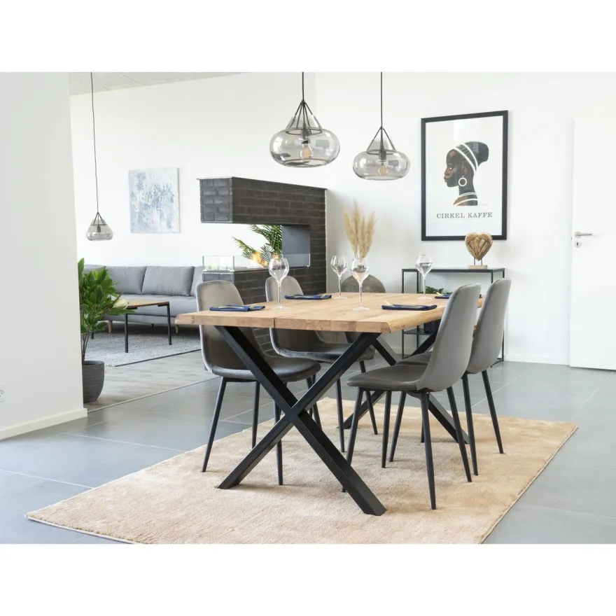 Jatkettava ruokapöytä House Nordic Toulon, ruskea