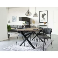 Jatkettava ruokapöytä House Nordic Toulon, ruskea