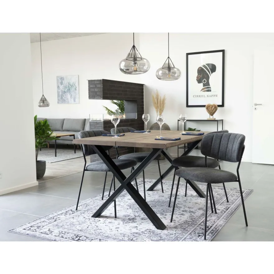 Jatkettava ruokapöytä House Nordic Toulon, ruskea