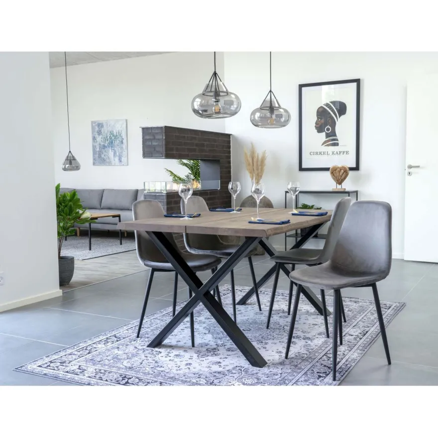 Jatkettava ruokapöytä House Nordic Toulon, ruskea