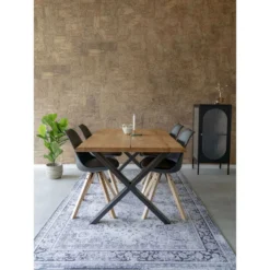 Jatkettava ruokapöytä House Nordic Toulon, ruskea