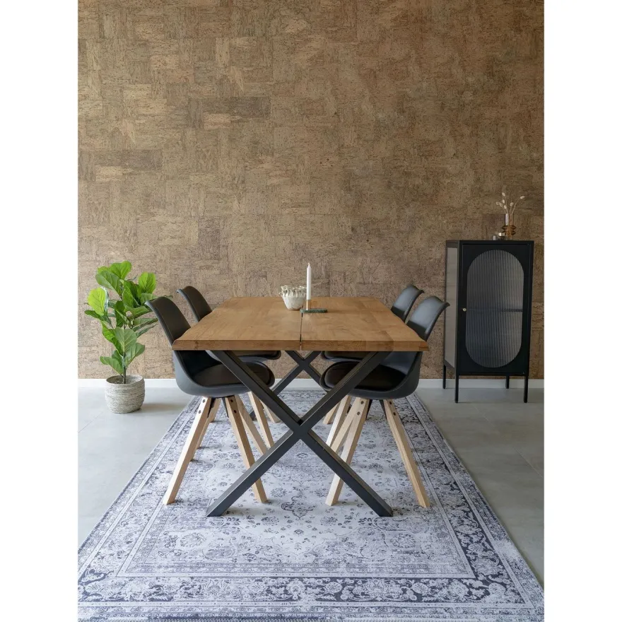 Jatkettava ruokapöytä House Nordic Toulon, ruskea