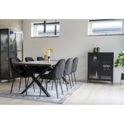 Jatkettava ruokapöytä House Nordic Toulon, ruskea