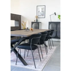 Jatkettava ruokapöytä House Nordic Toulon, ruskea