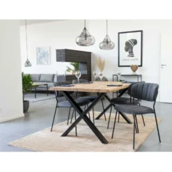 Jatkettava ruokapöytä House Nordic Toulon, ruskea