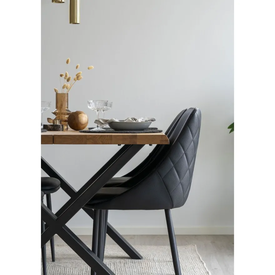 Jatkettava ruokapöytä House Nordic Toulon, ruskea
