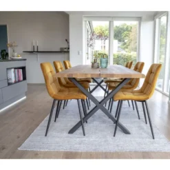 Jatkettava ruokapöytä House Nordic Toulon, ruskea