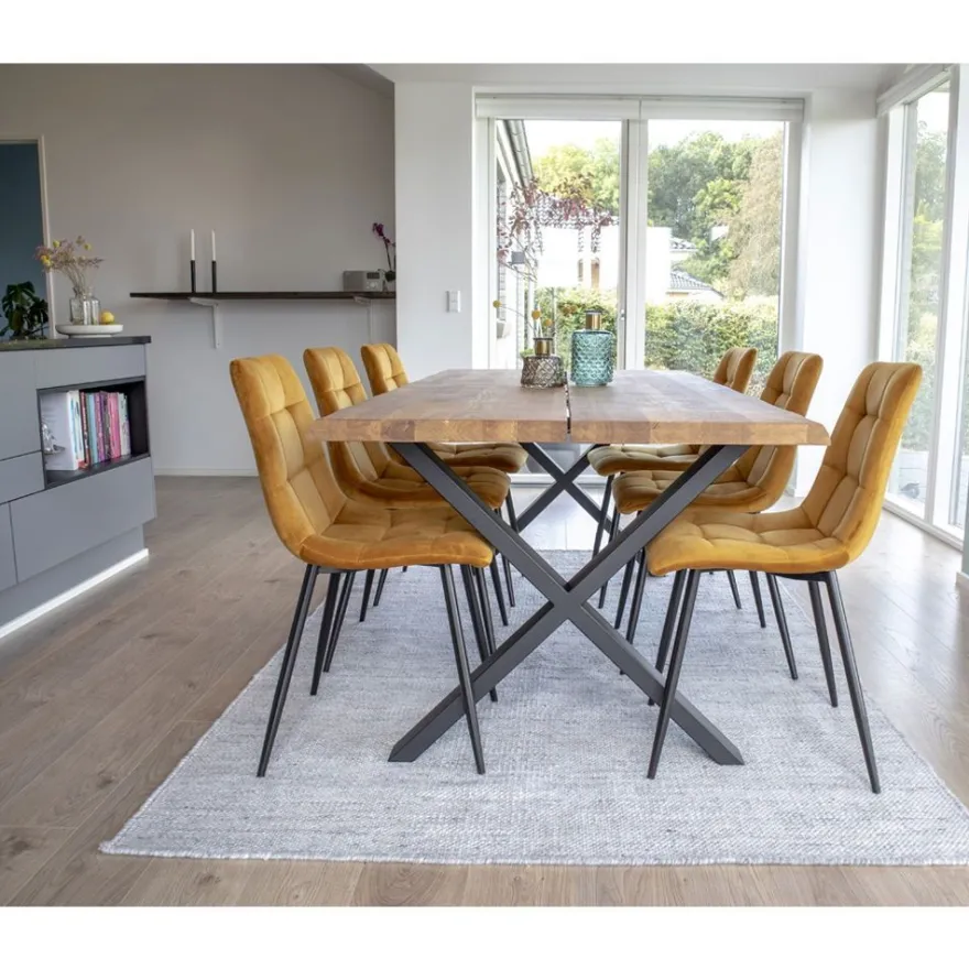 Jatkettava ruokapöytä House Nordic Toulon, ruskea