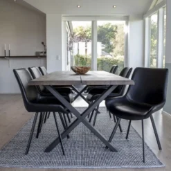 Jatkettava ruokapöytä House Nordic Toulon, ruskea