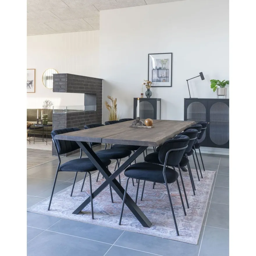 Jatkettava ruokapöytä House Nordic Toulon, ruskea