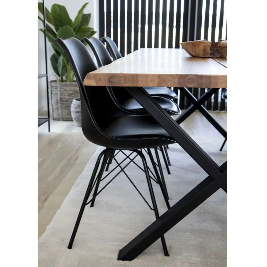 Jatkettava ruokapöytä House Nordic Toulon, ruskea