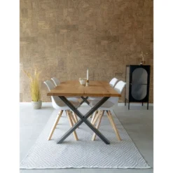 Jatkettava ruokapöytä House Nordic Toulon, ruskea