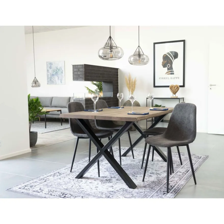 Jatkettava ruokapöytä House Nordic Toulon, ruskea