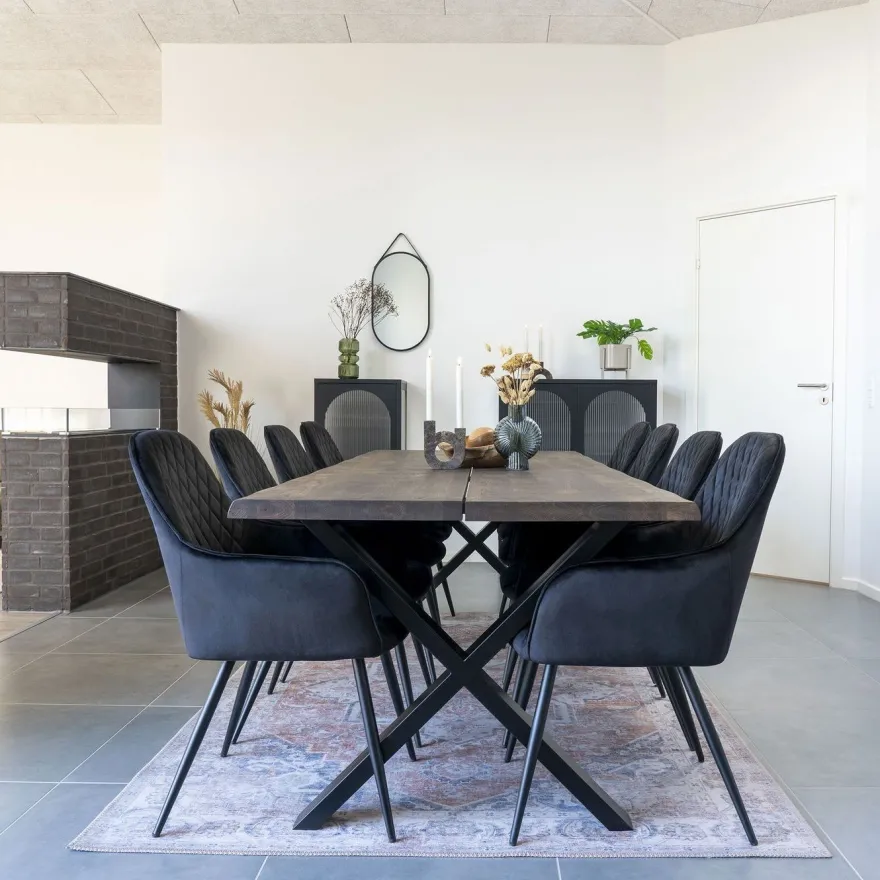 Jatkettava ruokapöytä House Nordic Toulon, ruskea